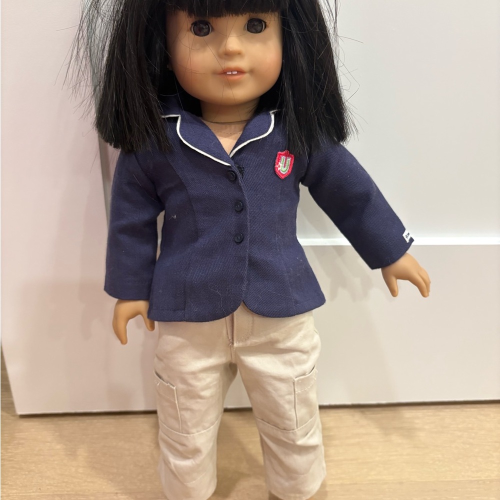 American girl doll with clothing